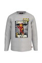 Lego longsleeve bawełniany dziecięcy nadruk szary 12010756.B
