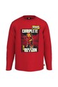 Lego longsleeve bawełniany dziecięcy nadruk czerwony 12010756.B