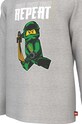 Chłopiec Lego longsleeve bawełniany dziecięcy x Ninjago 12010760.B szary