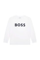 BOSS longsleeve din bumbac pentru copii print alb J25P25.114.150