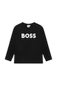 Хлопковый детский лонгслив BOSS хлопок чёрный J25P25.162.174