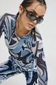 HUGO longsleeve wzorzyste niebieski 50484642