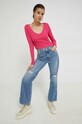 Longsleeve Tommy Jeans DW0DW14278.PPYX ροζ SS23