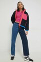Памучна блуза с дълги ръкави Tommy Jeans DW0DW14964.PPYX розов SS23
