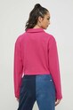 Дрехи Памучна блуза с дълги ръкави Tommy Jeans DW0DW14964.PPYX розов