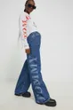 γκρί Βαμβακερή μπλούζα με μακριά μανίκια Tommy Jeans