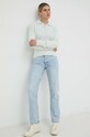 Samsoe Samsoe sweter wełniany F22400045 zielony SS23