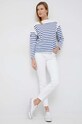 Бавовняний лонгслів Polo Ralph Lauren 211891523 білий AW23