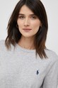 Βαμβακερή μπλούζα με μακριά μανίκια Polo Ralph Lauren γκρί 211898699