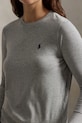 Бавовняний лонгслів Polo Ralph Lauren сірий 211898699
