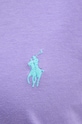 Bavlněné tričko s dlouhým rukávem Polo Ralph Lauren 211898699 fialová