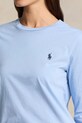 Bavlněné tričko s dlouhým rukávem Polo Ralph Lauren modrá 211898699