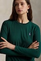 Bavlnené tričko s dlhým rukávom Polo Ralph Lauren zelená 211898699