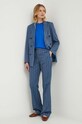 Bavlnené tričko s dlhým rukávom Polo Ralph Lauren 211898699 modrá NC00