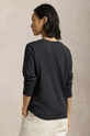 Polo Ralph Lauren top a maniche lunghe in cotone 211898699 nero NC00