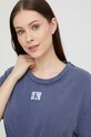 Îmbrăcăminte Calvin Klein tricou din bumbac KW0KW02088.PPYX bleumarin