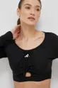 fekete adidas Performance edzős hosszú ujjú Dance Női