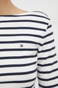 Βαμβακερή μπλούζα με μακριά μανίκια Tommy Hilfiger Γυναικεία