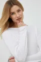 λευκό Λινό μακρυμάνικο πουκάμισο GAP Γυναικεία