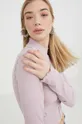 ružová Tričko s dlhým rukávom Vans