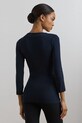 Majica dugih rukava Lauren Ralph Lauren 200824366 mornarsko plava AW24
