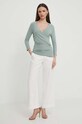 Лонгслив Lauren Ralph Lauren 200824366 зелёный AW24