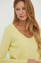 κίτρινο Βαμβακερή μπλούζα με μακριά μανίκια American Vintage
