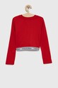 Tommy Hilfiger longsleeve dziecięcy KG0KG07134.PPYX czerwony SS23