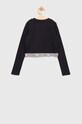 Dětské tričko s dlouhým rukávem Tommy Hilfiger KG0KG07134.PPYX námořnická modř SS23