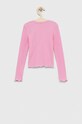 Dětské tričko s dlouhým rukávem United Colors of Benetton 3F7EC10AW.G.SEASONAL růžová SS23