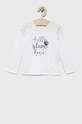 Birba&Trybeyond longsleeve bawełniany niemowlęcy nadruk biały 999.64068.00.74.98