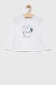 Birba&Trybeyond longsleeve bawełniany niemowlęcy nadruk biały 999.64068.00.74.98