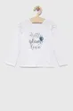 biela Detské bavlnené tričko s dlhým rukávom Birba&Trybeyond Dievčenský