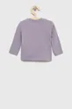 Detské tričko s dlhým rukávom Calvin Klein Jeans fialová