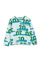 Mini Rodini longsleeve dziecięcy wzorzyste zielony 2312011575