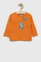 Pamučna majica dugih rukava za bebe OVS 2-pack narančasta