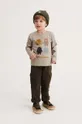 sivá Detská bavlnená košeľa s dlhým rukávom Liewood Detský