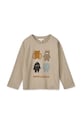 Liewood longsleeve bawełniany dziecięcy LW15384 szary AW23