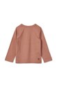 Хлопковый детский лонгслив Liewood LW15384 розовый AW23