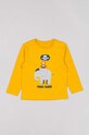 zippy t-shirt bawełniany dziecięcy nadruk pomarańczowy ZBBAP0303.23021
