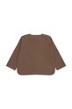 Konges Sløjd camasa de bumbac pentru copii KS4441 maro SS23