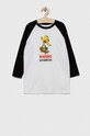 Vans longsleeve bawełniany dziecięcy x Haribo nadruk biały VN00086RYB2