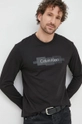 czarny Calvin Klein longsleeve bawełniany