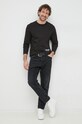 Calvin Klein longsleeve bawełniany K10K110794.PPYX czarny SS23
