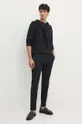 Βαμβακερή μπλούζα με μακριά μανίκια Polo Ralph Lauren μαύρο
