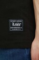 Bombažna majica z dolgimi rokavi Levi's A1849.0004 črna