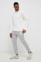 adidas longsleeve bawełniany IA9350 beżowy SS23