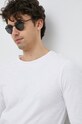Бавовняний лонгслів United Colors of Benetton білий 3JE1J19A9.101.