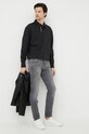Хлопковый лонгслив Calvin Klein Jeans J30J322852.PPYX чёрный SS23