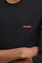 Bavlněný lounge s dlouhým rukávem HUGO 3-pack černá 50492631